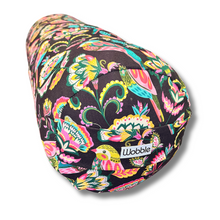 Magic Black Forest round yoga bolster – supportive meditation and restorative yoga cushion with handle, eco-friendly design by Wobble Yoga