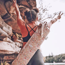 Mustard Checkerboard Yoga Mat Bag