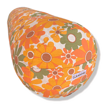 Retro Daisy Round Yoga Bolster by Wobble Yoga