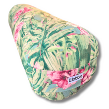 Tropicana round yoga bolster cushion with tropical print – firm support for yoga, Pilates, and meditation practice