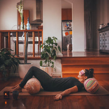 round yoga bolster by Wobble Yoga