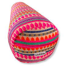 yoga bolster cushion small 'baby' sized half sized small bolster Indian Sunrise by Wobble Yoga