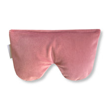 Pink Velvet Eye Pillow Savasana Relaxation scented with organic lavender and flaxseed by Wobble Yoga