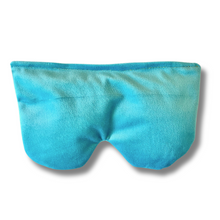 aqua turquoise velvet yoga relaxation eye pillow lavender scented handmade Wobble