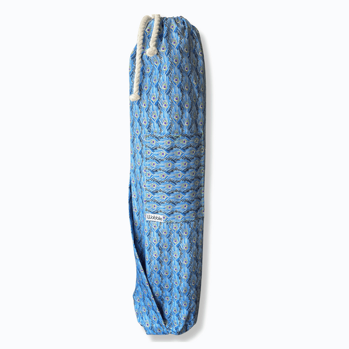 Blue Peacock Yoga Mat Bag