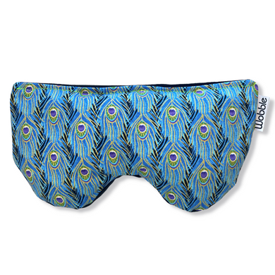 Blue Peacock Scented Yoga Eye Pillow by Wobble Yoga