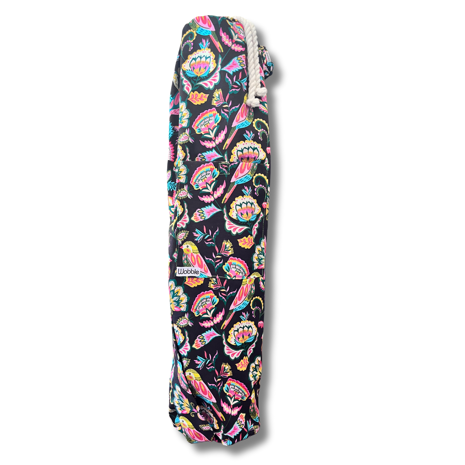 Vintage Floral Yoga Mat Binding popular Colour: Black