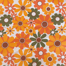 Retro Daisy Round Yoga Bolster by Wobble Yoga