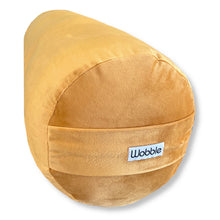 Turmeric Gold Yellow Velvet Small Round Yoga Bolster Wobble Yoga Australia