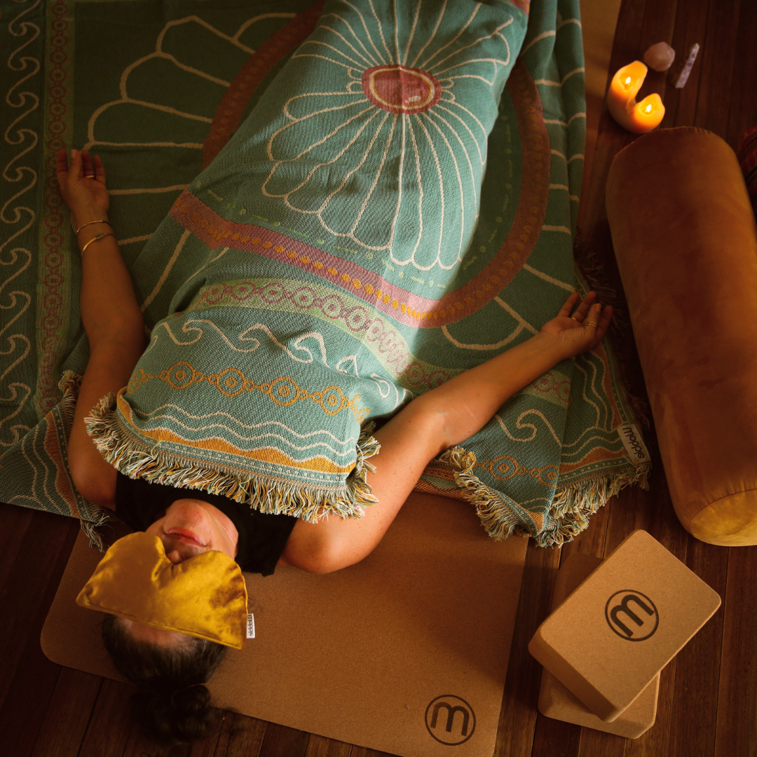 Scented eye pillow – handmade relaxation mask with calming herbal scent, breathable fabric, Australia