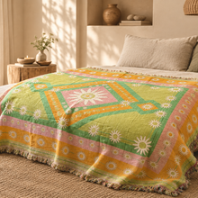 Daisy Garden blanket lifestyle wobble yoga