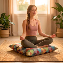 Harlequin Zabuton meditation floor cushion recycled plastic sustainable australia australian handmade afterpay home studio