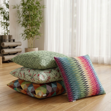 Rainbow Chakra Verdant Dragonfly Harlequin Zabuton meditation floor cushion recycled plastic sustainable australia australian handmade afterpay home studio