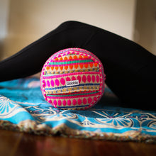 Pink colourful round yoga bolster Yoga Bolster sustainable made with recycled plastic by Wobble Yoga