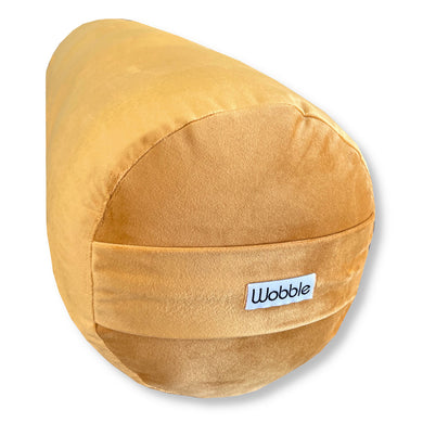Turmeric Gold round Yoga Bolster sustainable made with recycled plastic by Wobble Yoga
