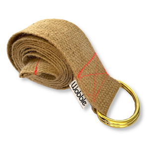 Jute Yoga sustainable Stretch strap by Wobble Yoga