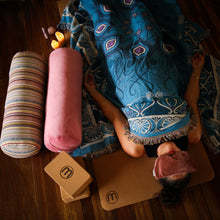Yoga bolster cushion and scented savasana relaxation Eye Pillow Set 