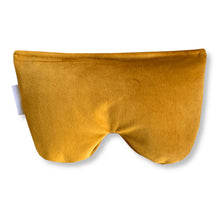  Turmeric Mustard yellow gold Velvet Eye Pillow Savasana Relaxation scented with organic lavender and flaxseed by Wobble Yoga